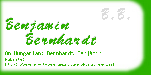 benjamin bernhardt business card